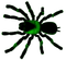 Spider.Black.Green - PNG gratuit GIF animé