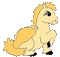 Pixel Goldie the Pegasus - GIF animado grátis Gif Animado