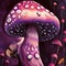 Purple Mushroom Background - nemokama png animuotas GIF
