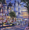 Rena Vintage Häuser Hintergrund Kutsche - ingyenes png animált GIF