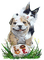 loly33 chien chat - png gratuito GIF animata