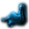 gothic woman blue - zdarma png animovaný GIF