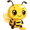 ♡§m3§♡ kawaii yellow bee cute spring - png ฟรี GIF แบบเคลื่อนไหว