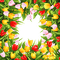 loly33 frame tulipe - png gratuito GIF animata