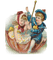 kikkapink vintage child spring baby couple - 免费PNG 动画 GIF