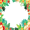 soave frame animated summer tropical  flowers - 免费动画 GIF 动画 GIF