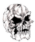 Gothic skull by nataliplus - zadarmo png animovaný GIF
