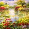 background waterlilies - PNG gratuit GIF animé