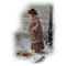 dama invierno  dubravka4 - Free PNG Animated GIF