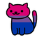 Bisexual cat - PNG gratuit GIF animé