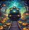 loly33 fond automne train - png gratuito GIF animata
