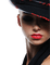 femme avec chapeau.Cheyenne63 - png gratis GIF animado