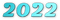 soave text new year 2022 teal - PNG gratuit GIF animé