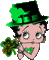 Betty Boop St-Patrick:) - Ilmainen animoitu GIF animoitu GIF