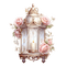 pink lantern roses vintage rox - PNG gratuit GIF animé