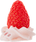 pink strawberry cream - darmowe png animowany gif