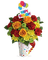 Kaz_Creations Deco Flowers Vase Colours Happy Birthday