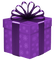 Kaz_Creations Gift Box Birthday Ribbons Bows  Occasion Purple
