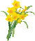 soave deco animated  spring  daffodils  yellow - GIF animé gratuit GIF animé