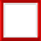 Red and White Square Frame - PNG gratuit GIF animé