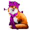 winter fox by nataliplus - Darmowy animowany GIF animowany gif