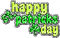 Happy St. Patrick´s Day text - Animovaný GIF zadarmo animovaný GIF