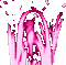 eff rose pink effet effect fond background encre tube gif deco glitter animation anime - GIF animado gratis GIF animado
