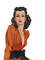 kikkapink vintage woman - png gratis GIF animado