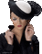 woman in hat bp - Безплатен анимиран GIF анимиран GIF