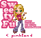 Pink Pixel Italian Happy Birthday Girl - Free animated GIF Animated GIF