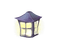 kikkapink vintage deco purple lantern - nemokama png animuotas GIF