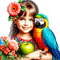 Child - Parrot - png grátis Gif Animado