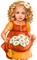 Girl with daisies. Summer. Spring. Leila - Free PNG Animated GIF