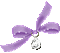 soave deco vintage animated bow jewelry purple