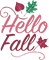 soave text autumn hello fall deco pink green - Free PNG Animated GIF