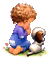 child praying bp - Nemokamas animacinis gif animuotas GIF