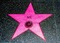 pink hollywood walk of fame star me - GIF animé gratuit