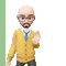 bald man dancing swag style - Animovaný GIF zadarmo animovaný GIF