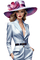 Женщина в шляпе - GIF animado grátis