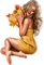 kvinna-sitter-höst--woman-sitting--autumn - безплатен png анимиран GIF