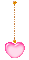 pink heart swinging gif coeur rosé - 無料のアニメーション GIF アニメーションGIF