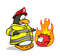 Kaz_Creations Penguin Firefighter - png gratis GIF animasi