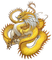 yellow dragon by nataliplus - Free PNG Animated GIF