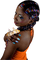 dolceluna woman african summer - png gratis GIF animasi