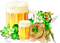 soave deco patrick beer flowers clover green - gratis png animeret GIF