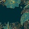 Green Flowers Background - PNG gratuit GIF animé