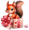 st.Valentine squirrel by nataliplus - Free PNG Animated GIF