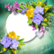 frame vintage deco spring printemps - PNG gratuit GIF animé