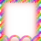 Frame.Text.White.Rainbow - PNG gratuit GIF animé