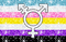 Glitter trans transgender nonbinary Pride flag - Nemokamas animacinis gif animuotas GIF